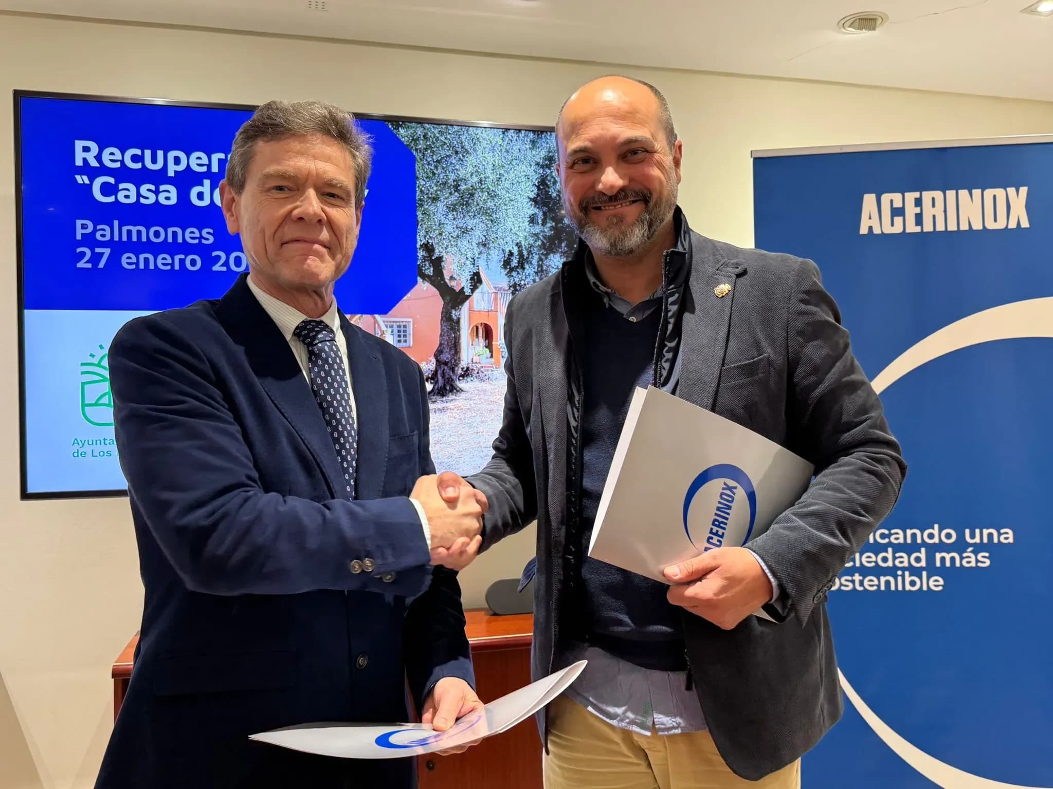 Acerinox impulsa la rehabilitación de la Casa del Inglés de Palmones