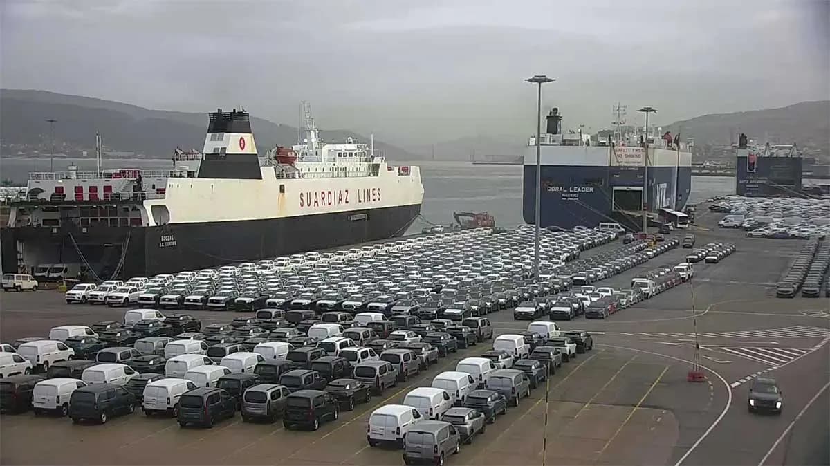 El Puerto de Vigo alcanza los 5,5 millones de toneladas y lidera el tráfico nacional de vehículos en diciembre