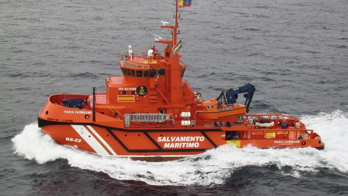 Salvamento Marítimo evacúa a dos recién nacidos desde Ceuta hasta Algeciras en pleno temporal en el Estrecho