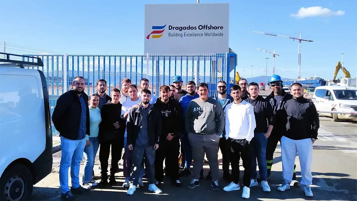 La Cámara de Comercio del Campo de Gibraltar y Dragados Offshore colaboran en la formación de jóvenes caldereros
