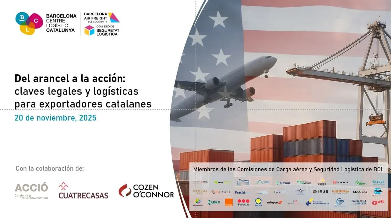 BCL analiza el impacto de los aranceles estadounidenses en la exportación catalana