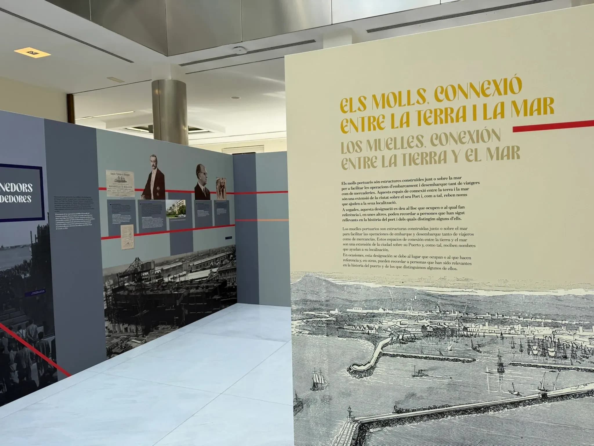 Más de 7.500 personas visitan la exposición ‘El Marítim, a peu de carrer’ en el Edificio del Reloj de Valenciaport