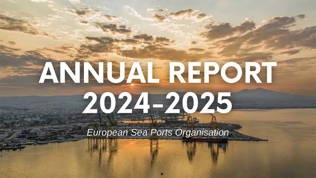 ESPO presenta su Informe Anual 2024-2025 con el foco en la resiliencia, la sostenibilidad y la competitividad de los puertos europeos