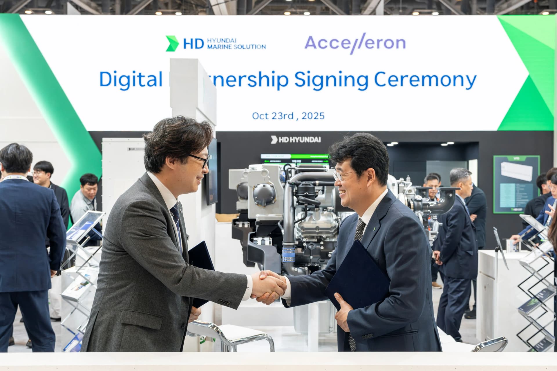 Accelleron y Hyundai Marine Solution acuerdan cooperación estratégica en soluciones digitales para el sector marítimo