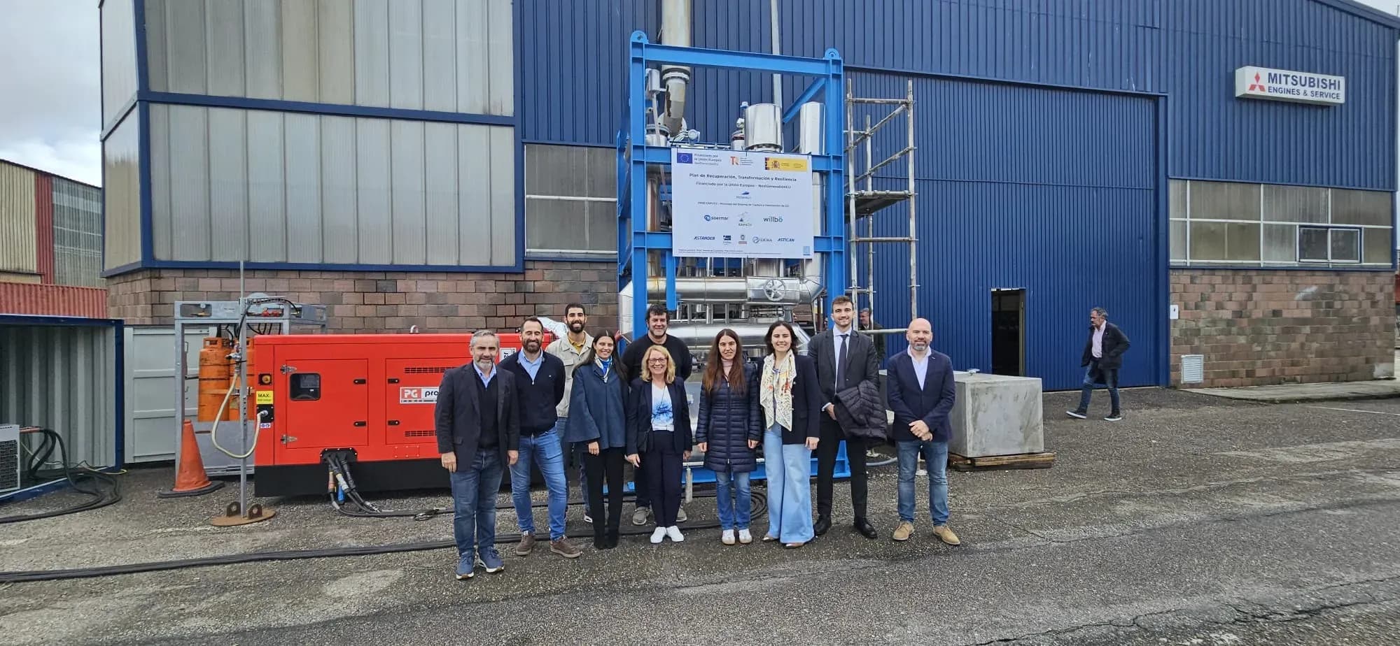 El proyecto CAPCO2 desarrolla en Vigo una planta piloto para la captura de CO2 con tecnología naval española