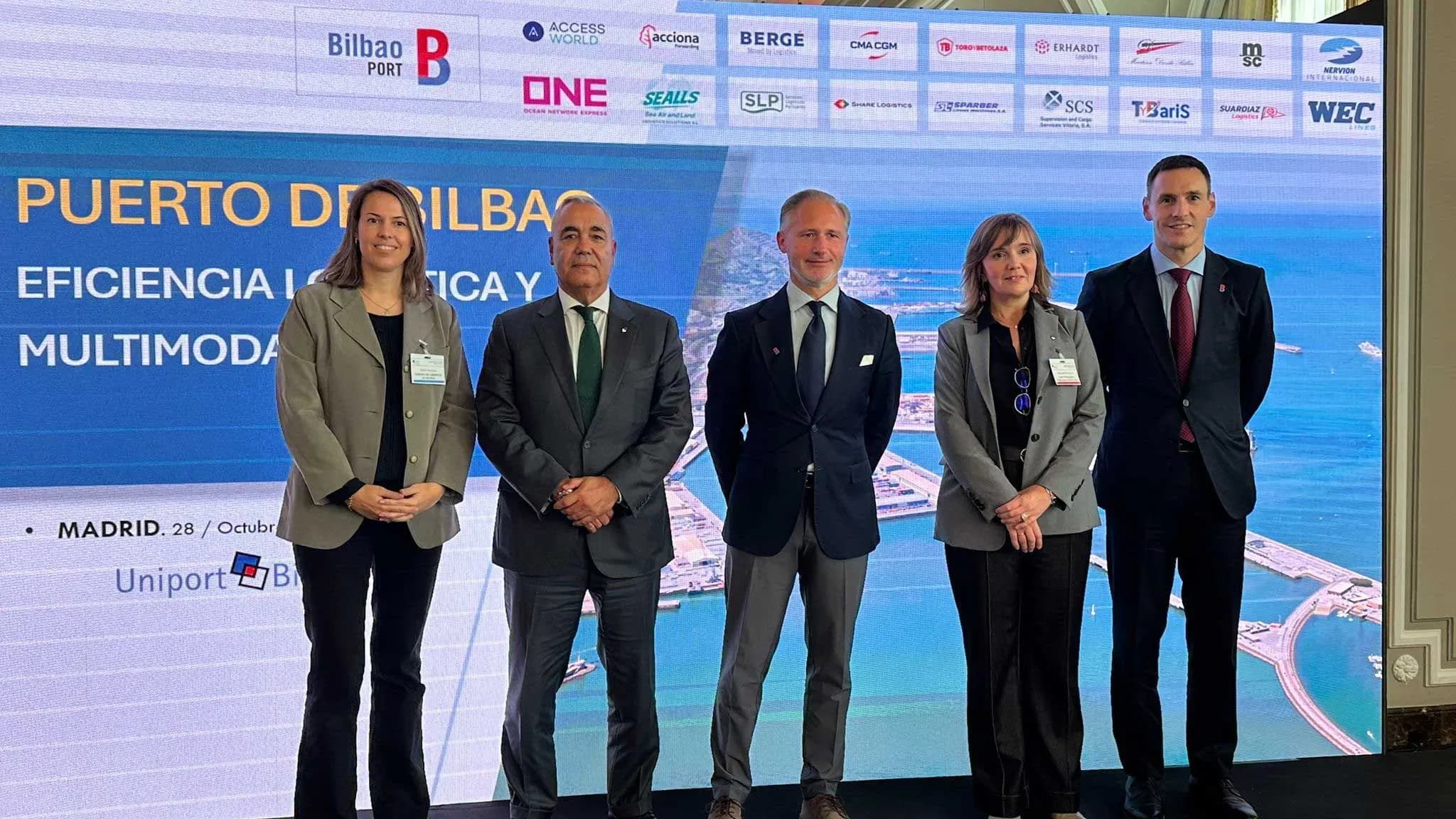 La comunidad portuaria de Bilbao muestra su potencial logístico en Madrid
