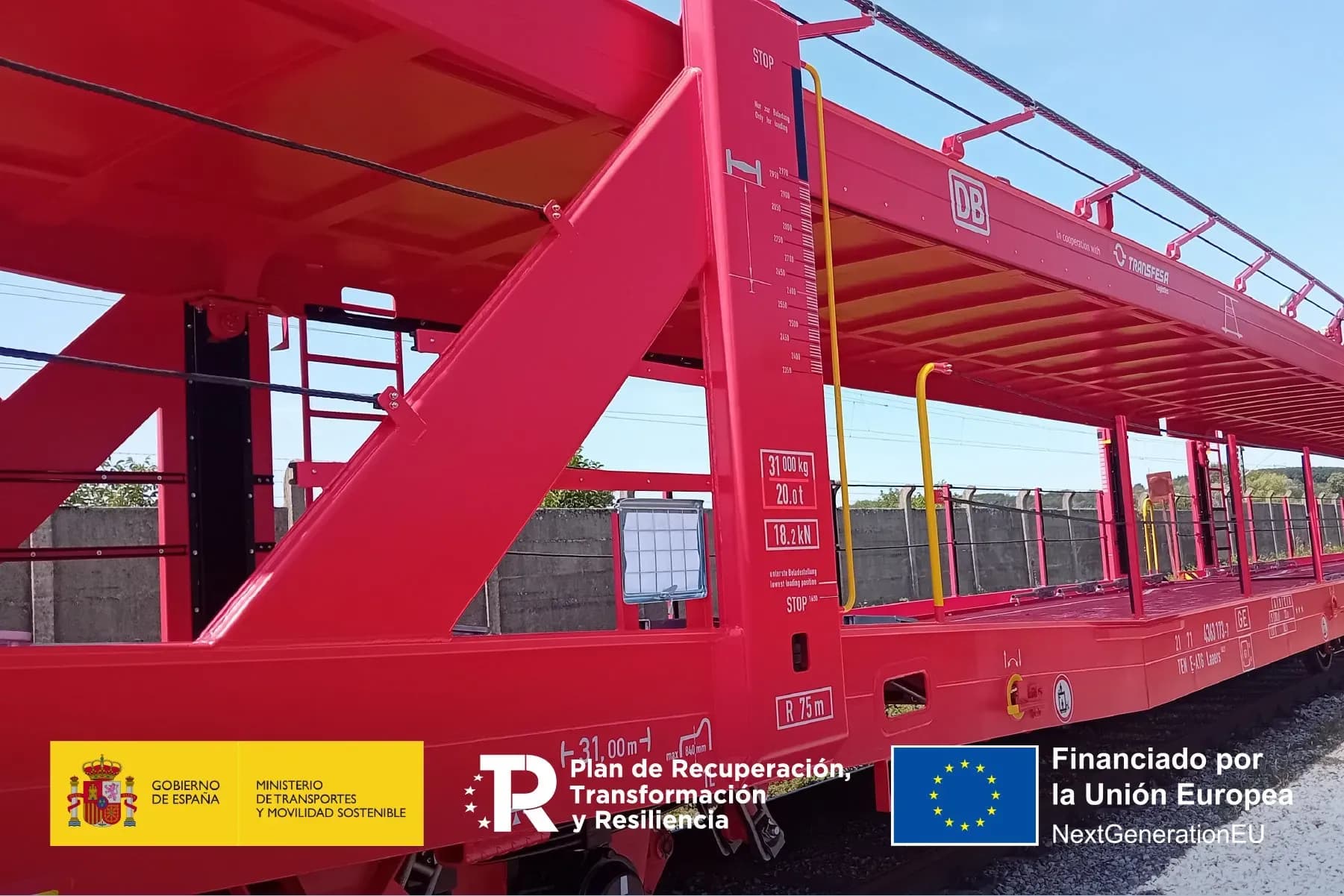 Transfesa Logistics completa la incorporación de 200 nuevos vagones porta-autos con apoyo de fondos europeos