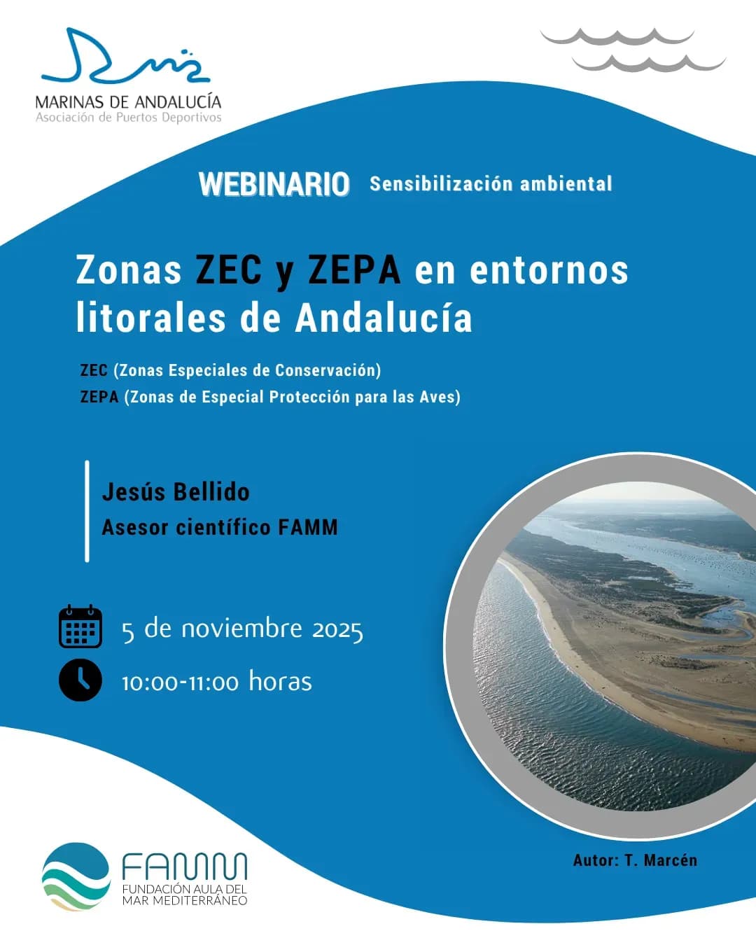 Marinas de Andalucía organiza una sesión formativa sobre espacios protegidos en el litoral andaluz