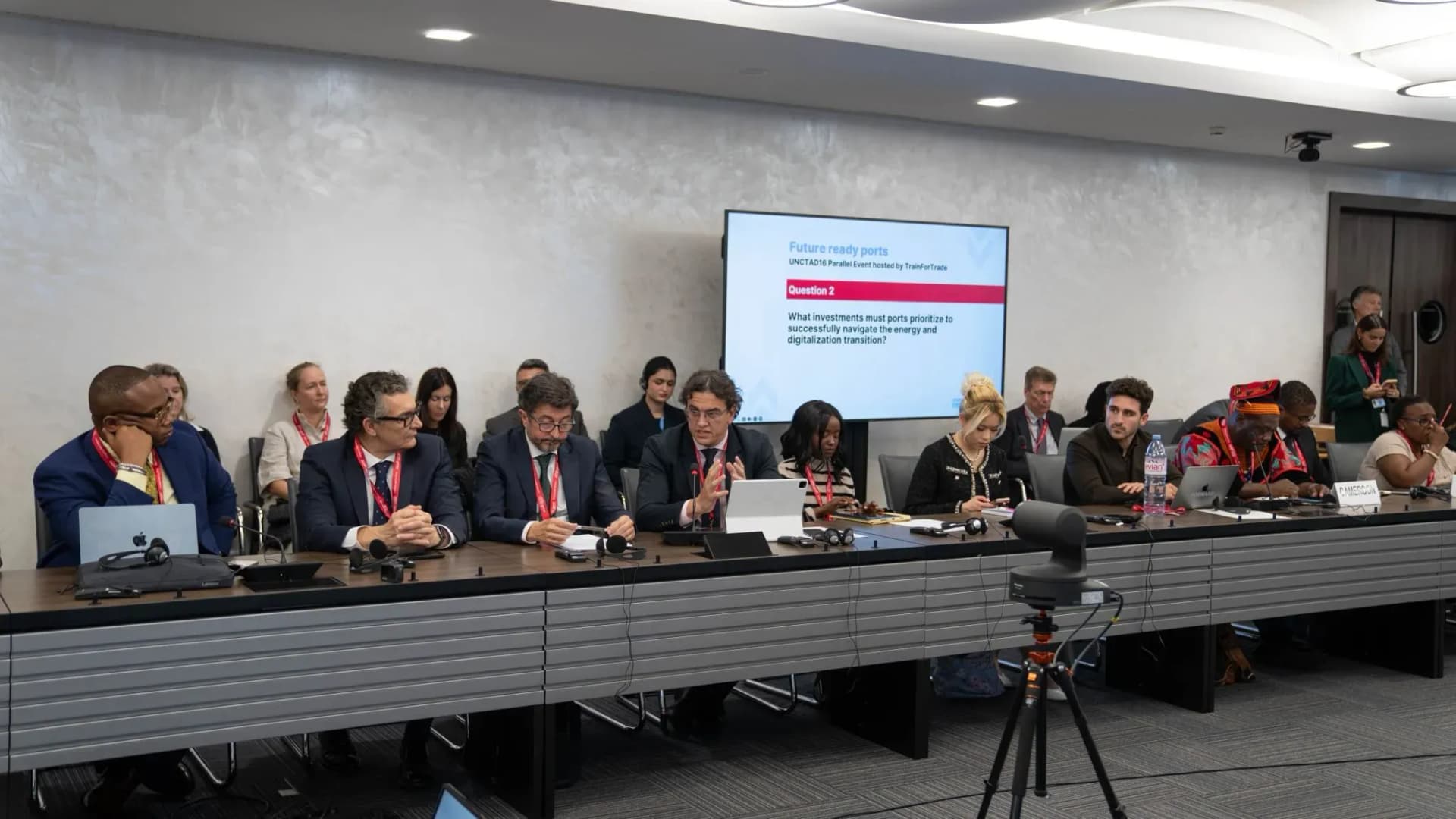 El Puerto de Cartagena expone en la UNCTAD 16 su estrategia para la transición digital y energética