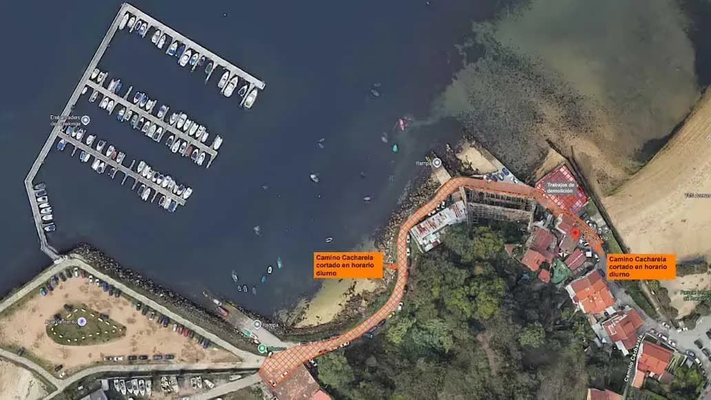 La Autoridad Portuaria de Vigo inicia la demolición del restaurante Arealonga para crear una nueva plaza con mirador