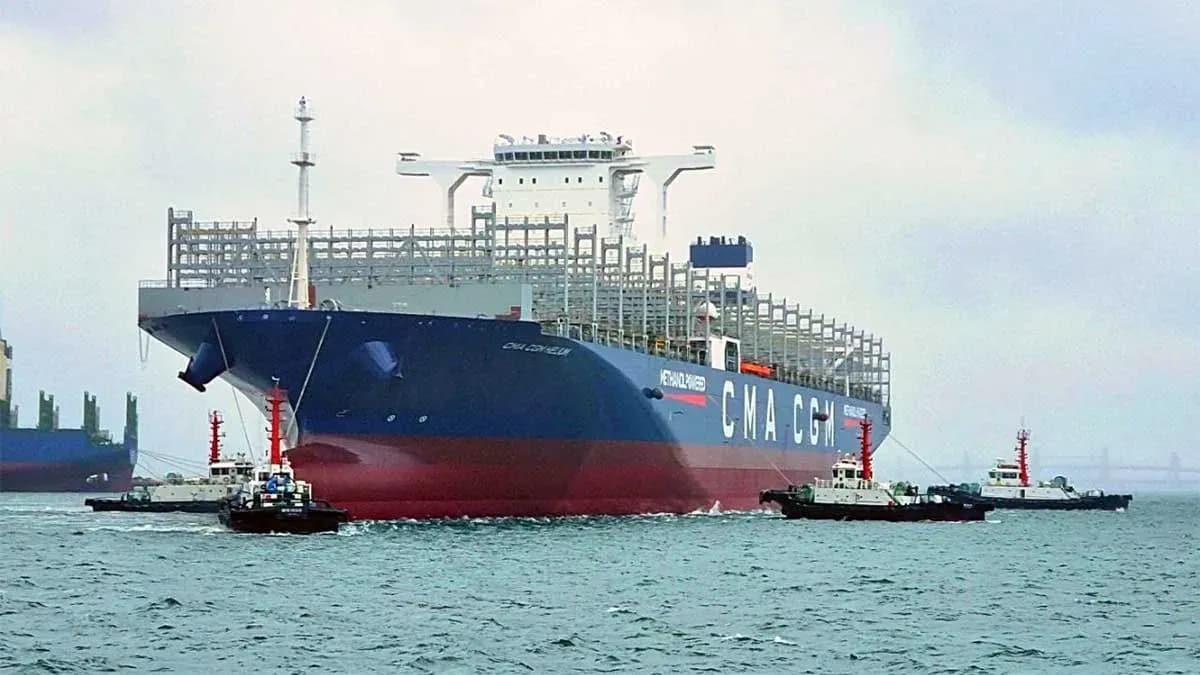 CMA CGM incorpora el buque «Helium» a su flota propulsada por metanol