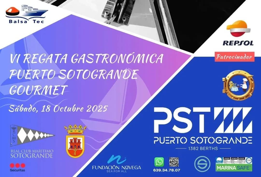 Puerto Sotogrande celebrará la VI Regata Gastronómica Gourmet el próximo 18 de octubre