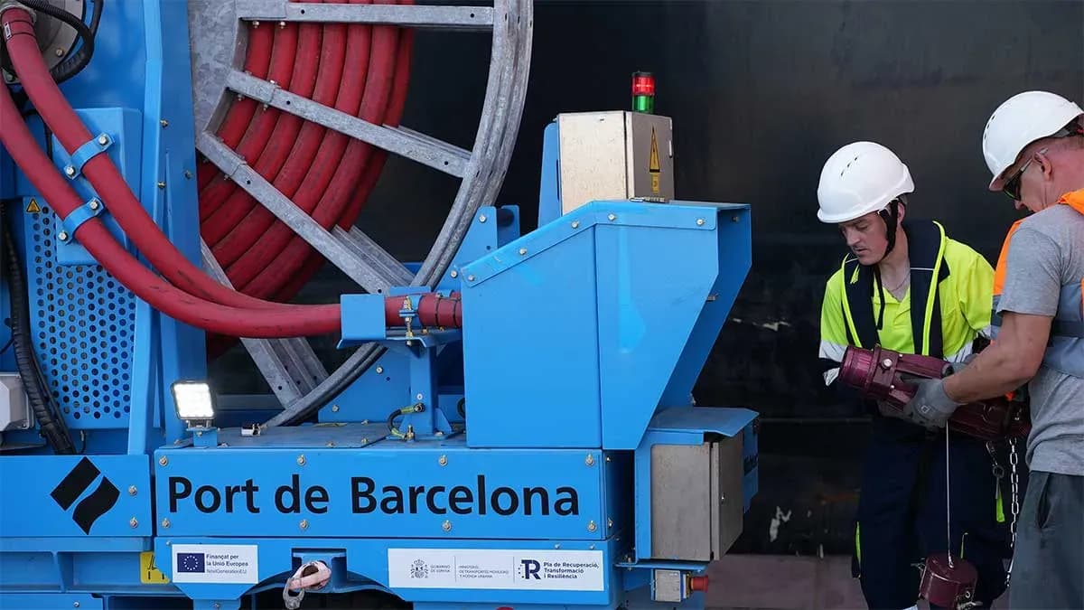 El sistema OPS de la terminal BEST del puerto de Barcelona cumple su primer aniversario