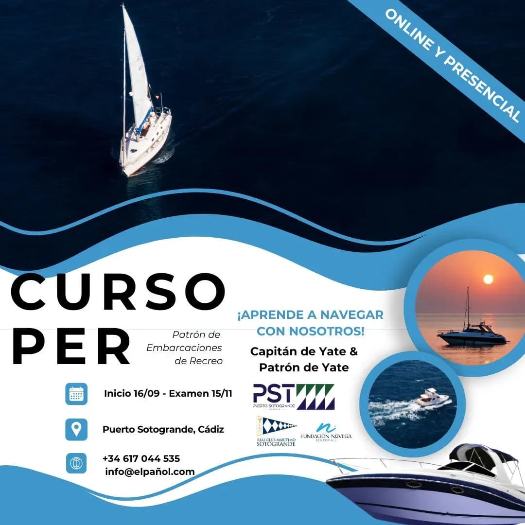 Puerto Sotogrande acogerá un nuevo ciclo de formación náutica con vistas a la convocatoria oficial de noviembre