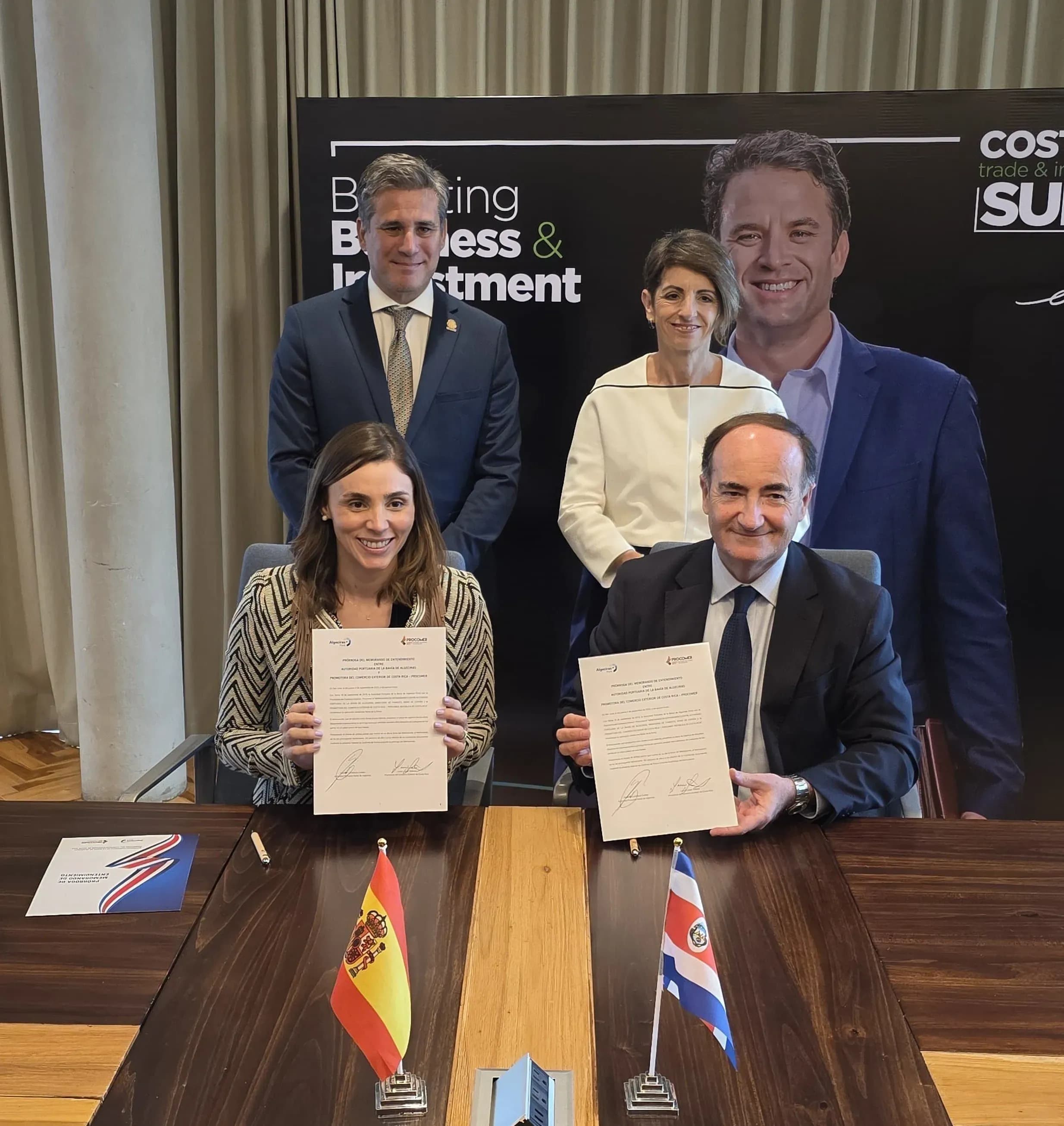 Algeciras y Costa Rica renuevan su colaboración para consolidar el flujo comercial transatlántico