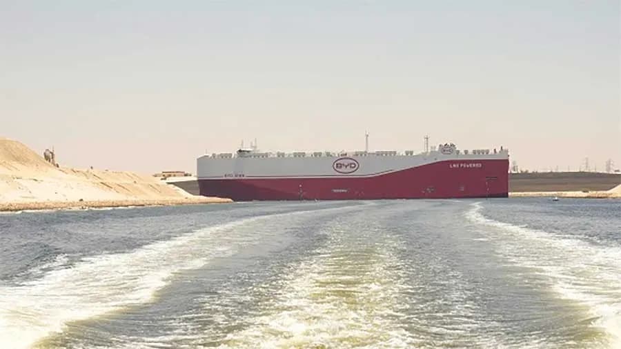 El Canal de Suez prevé un aumento del 20% en el tonelaje de car-carriers durante el segundo semestre