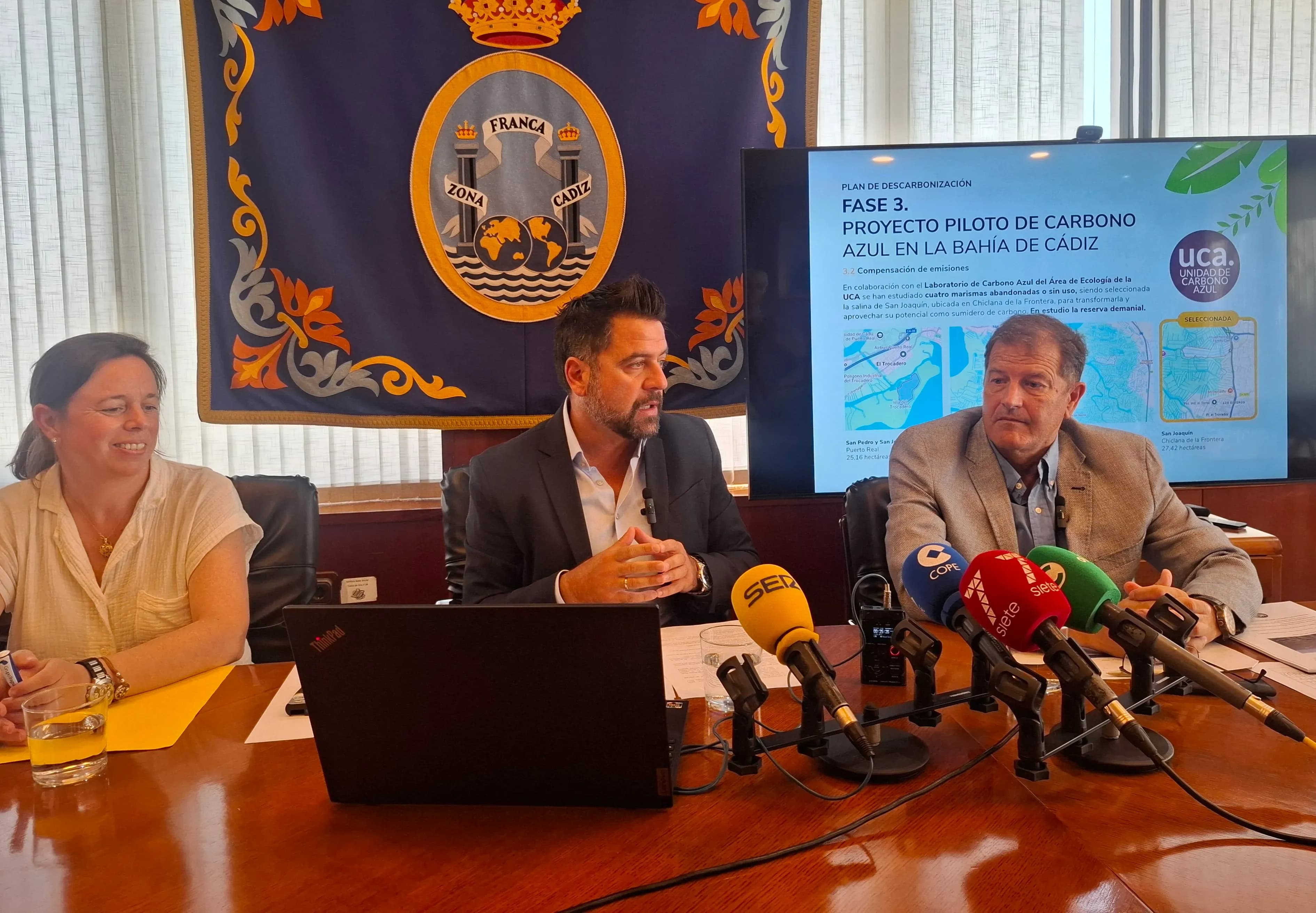 La Zona Franca de Cádiz completa el estudio de su huella de carbono y avanza en un proyecto pionero de carbono azul