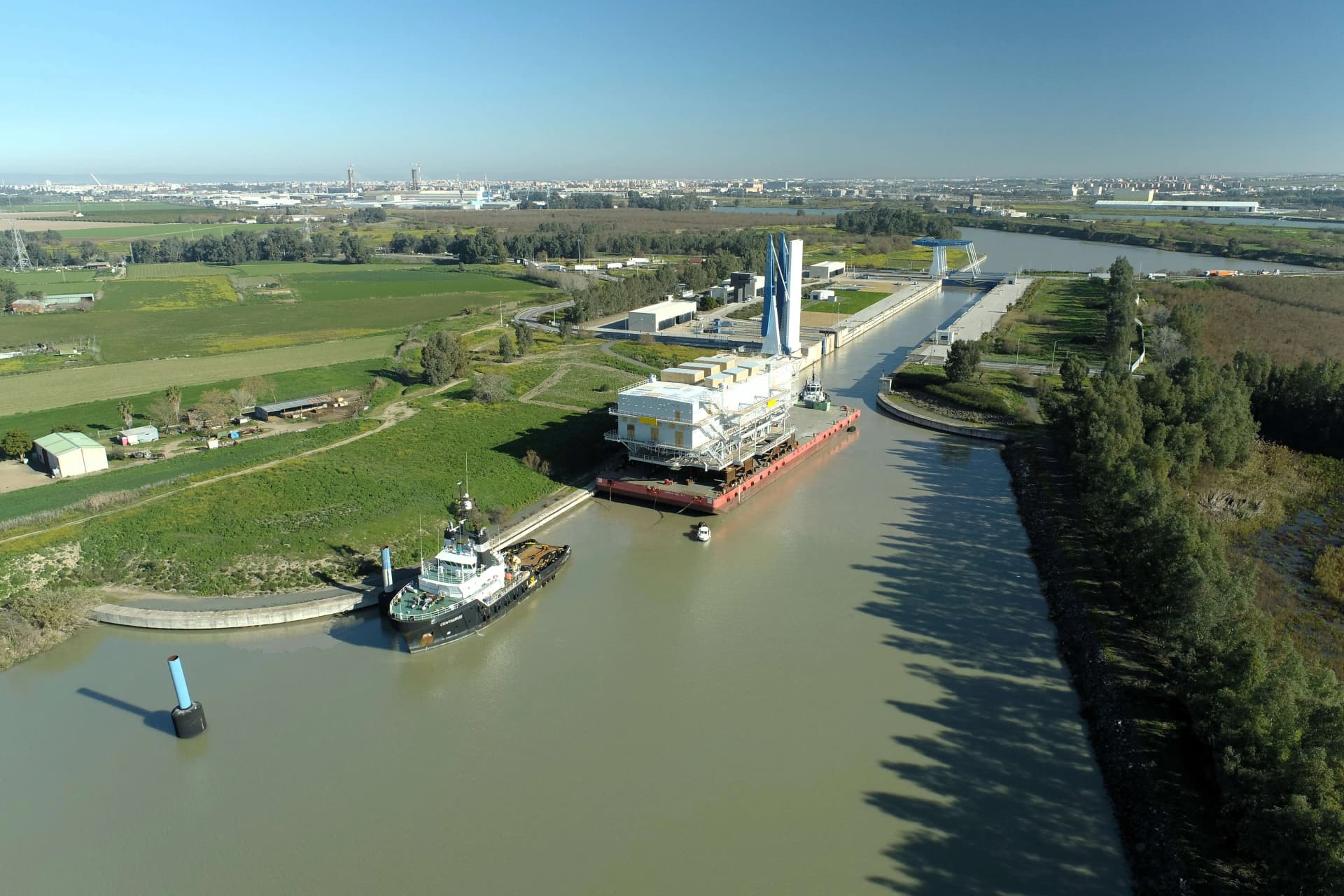 El Puerto de Sevilla licita el despliegue de sensores en la esclusa Puerta del Mar dentro del proyecto europeo SAFARI