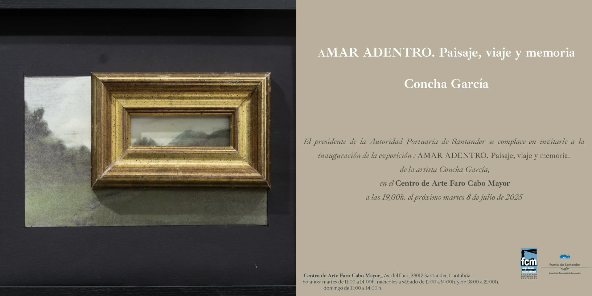 El Centro de Arte Faro Cabo Mayor inaugura la exposición “Amar adentro” de Concha García