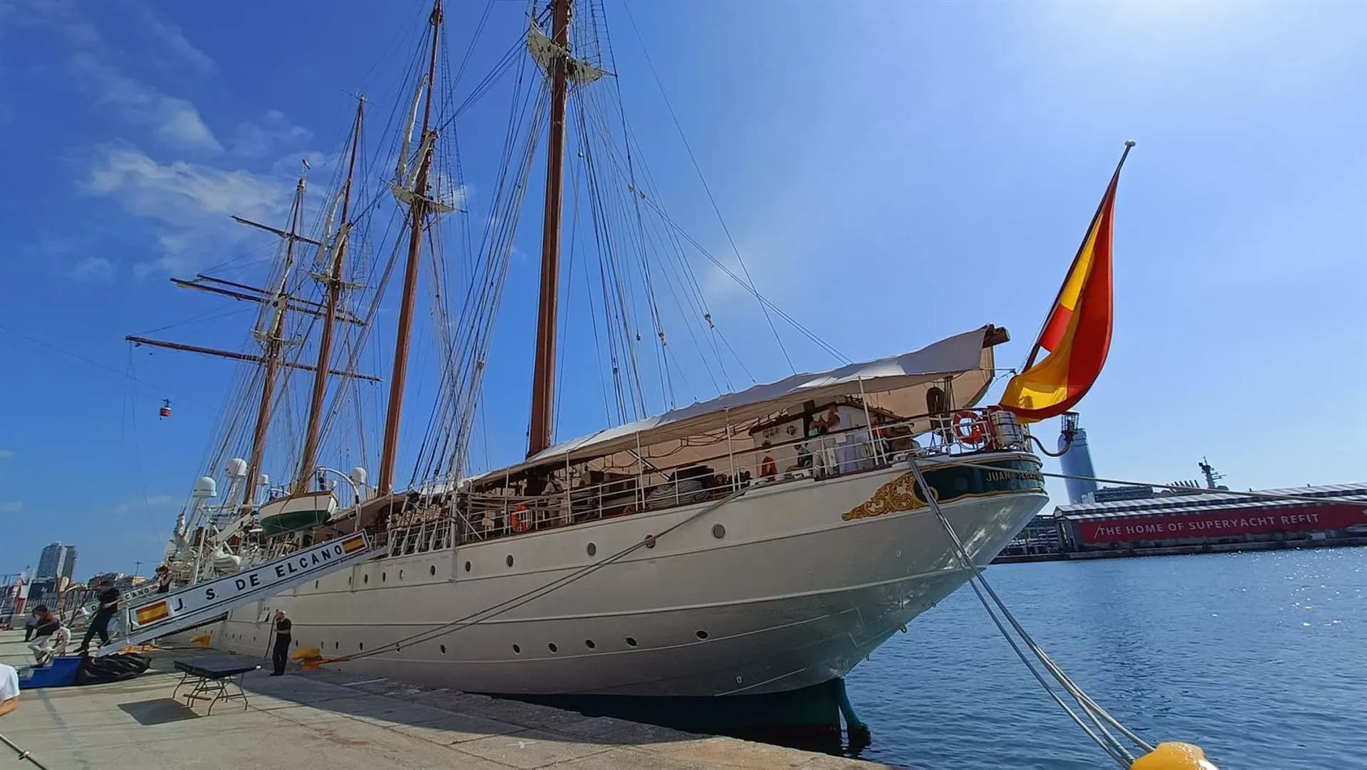 El ‘Juan Sebastián de Elcano’ y la fragata ‘Blas de Lezo’ atracarán en El Musel del 3 al 7 de julio