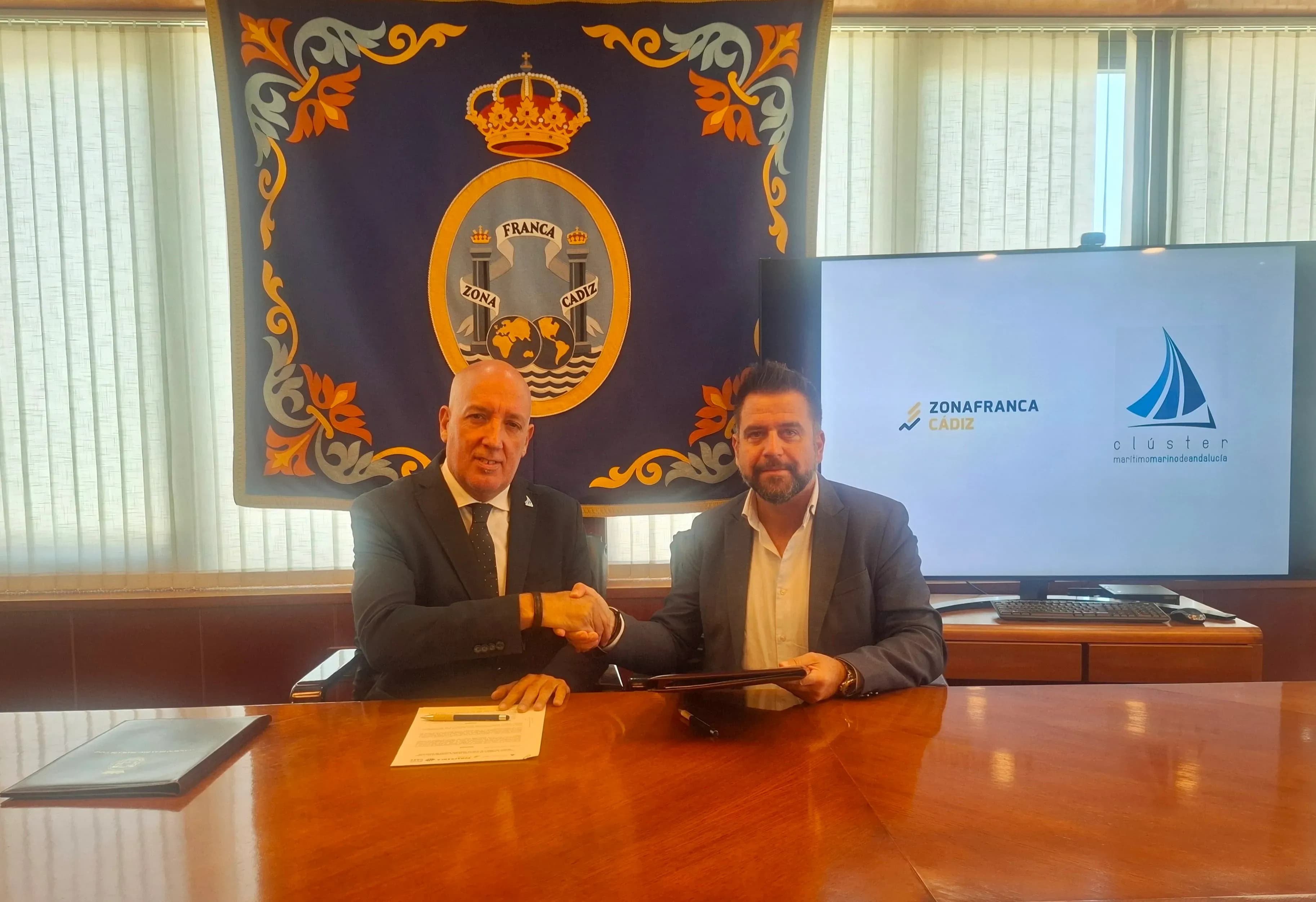 Zona Franca de Cádiz y el Clúster Marítimo Marino de Andalucía colaborarán en el desarrollo de proyectos vinculados a la Economía Azul