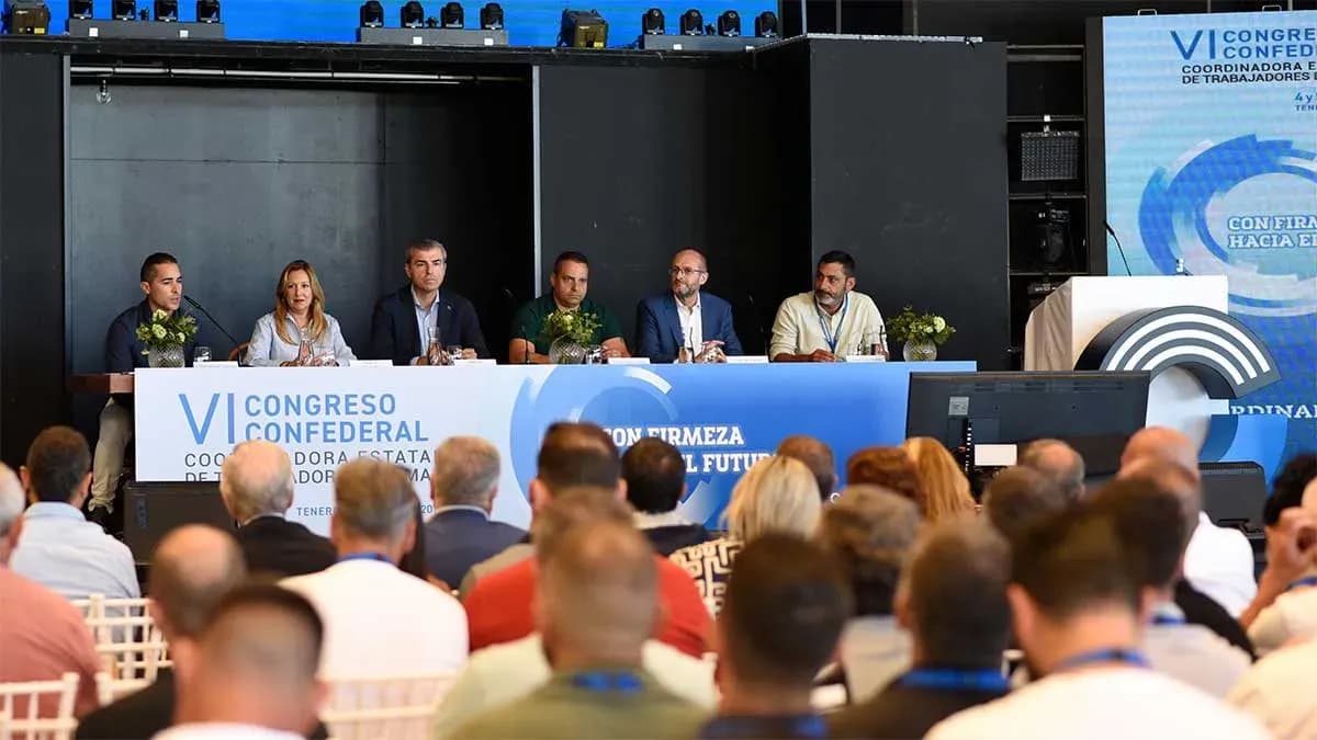 Coordinadora Estatal de Trabajadores del Mar celebra su VI Congreso Confederal en Tenerife con la vista puesta en el relevo generacional