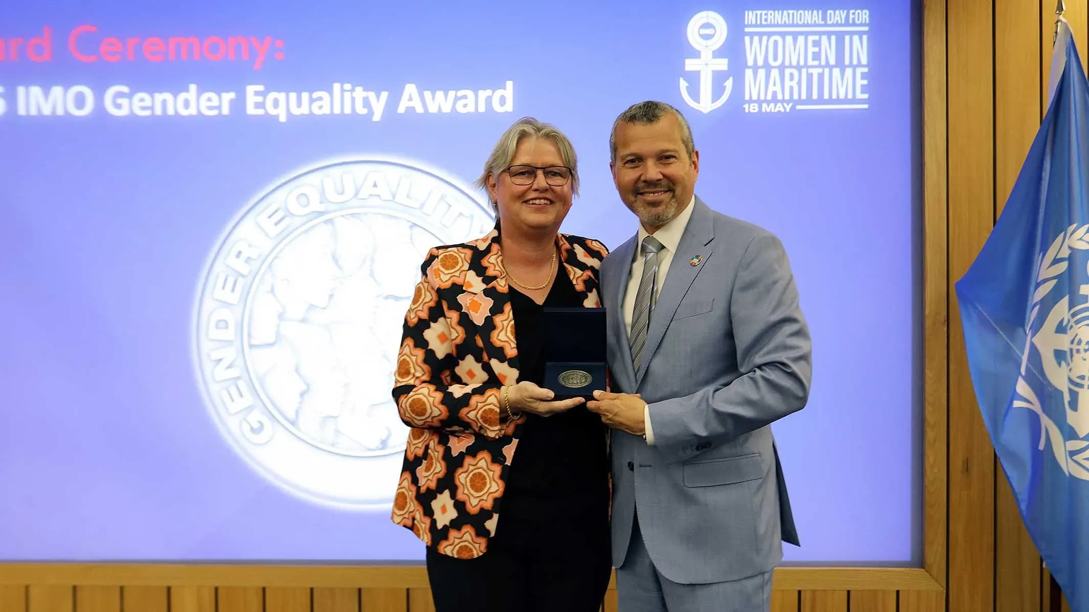 La OMI reconoce a Karin Orsel con el Premio a la Igualdad de Género por su trayectoria en el sector marítimo