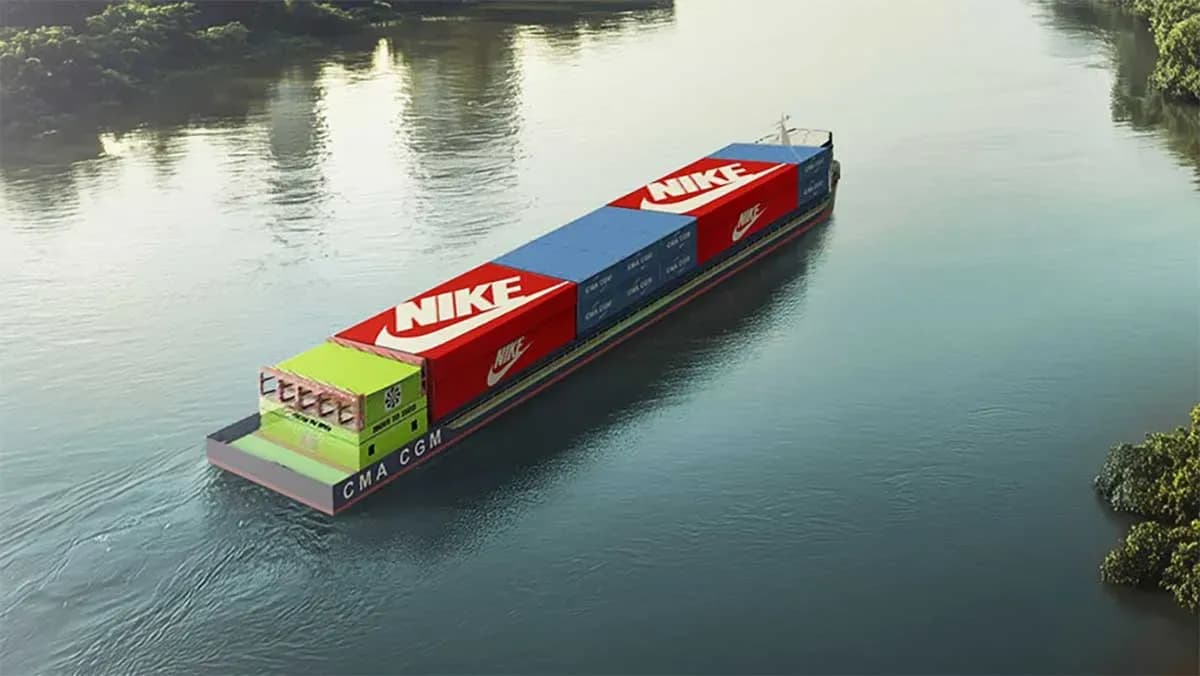 CMA CGM desarrollará en Vietnam la primera barcaza eléctrica para transporte fluvial de contenedores