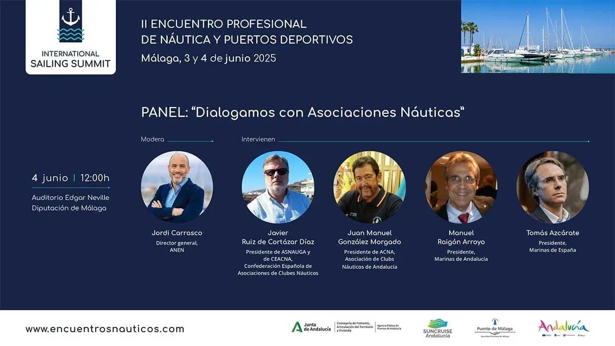 Málaga reunirá a expertos del sector náutico y portuario en el II International Sailing Summit