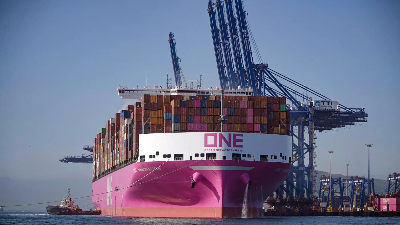 ONE incorpora Felixstowe al servicio FE4 entre Asia y Europa, manteniendo su escala estratégica en TTI Algeciras