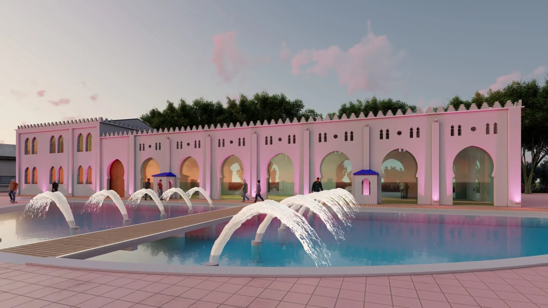 El Puerto de Castellón inicia la remodelación de la fuente anexa al Edificio Moruno