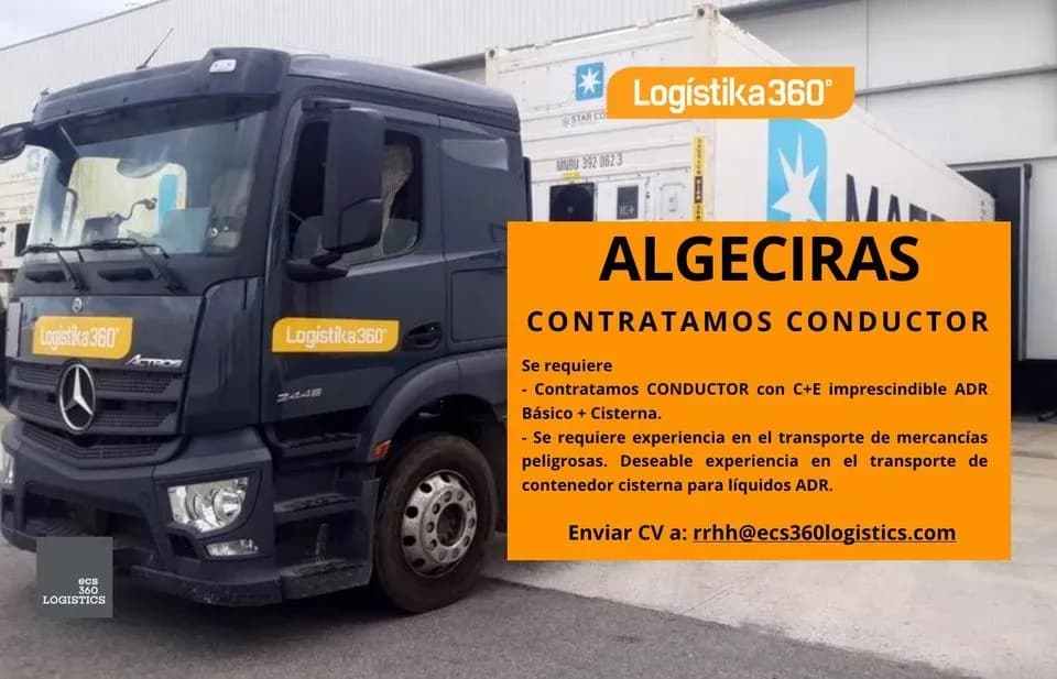 ECS 360 lanza una oferta de empleo para incorporar conductores de contenedor cisterna