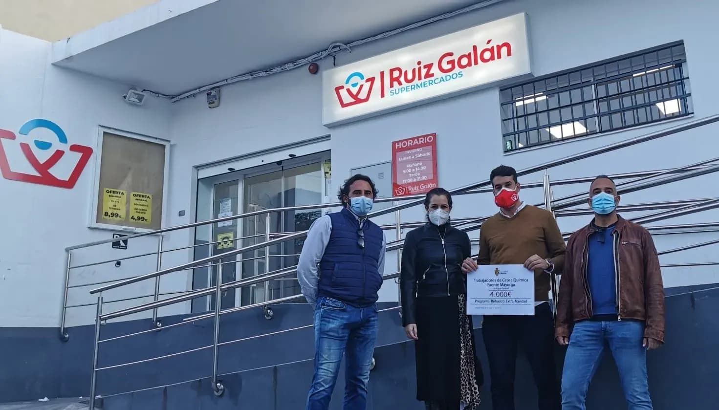 Cepsa-Química y el Ayuntamiento de Algeciras colaboran en el reparto de ayudas a familias necesitadas