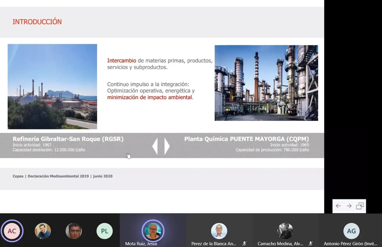 Cepsa informa al Comité de Vecinos sobre las acciones llevadas a cabo con motivo de la pandemia