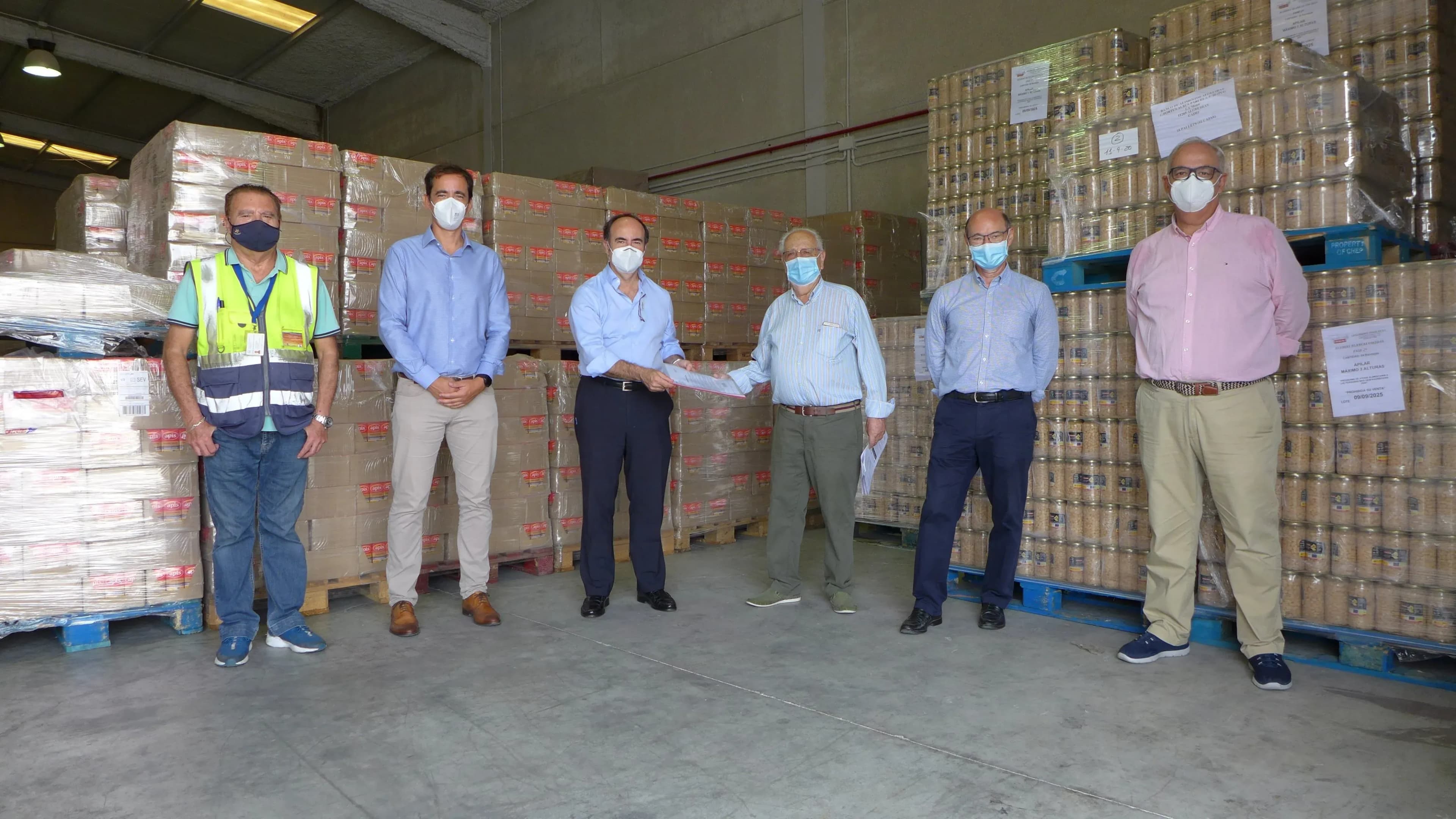 La Comisión Puerto-Comarca de la APBA refuerza su apoyo al Banco de Alimentos