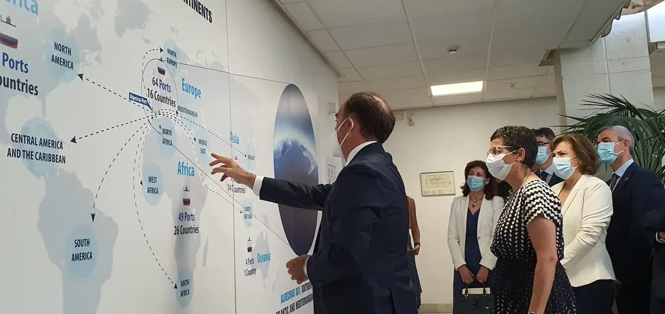 Gerardo Landaluce pide a la ministra de Asuntos Exteriores la inclusión de la conexión ferroviaria con Madrid en el Fondo Europeo de Recuperación