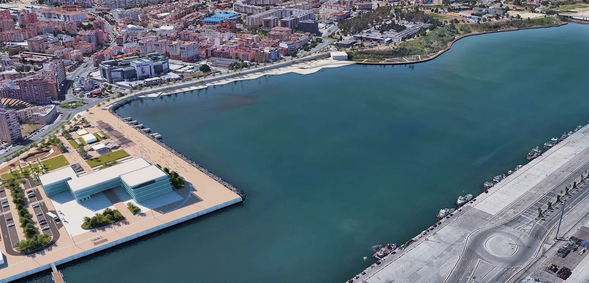El proyecto de Lago Marítimo pretende dar visibilidad a la unión de la APBA, Ayuntamiento y la UCA