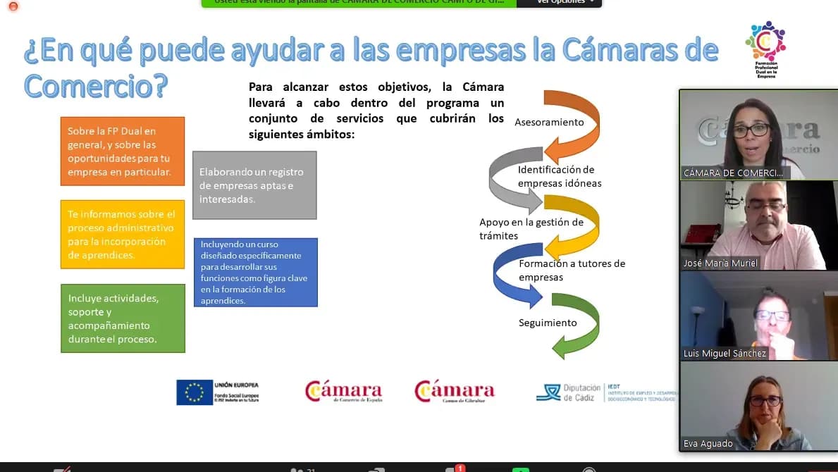 La Cámara de Comercio analiza las ventajas de la FP Dual para las empresas