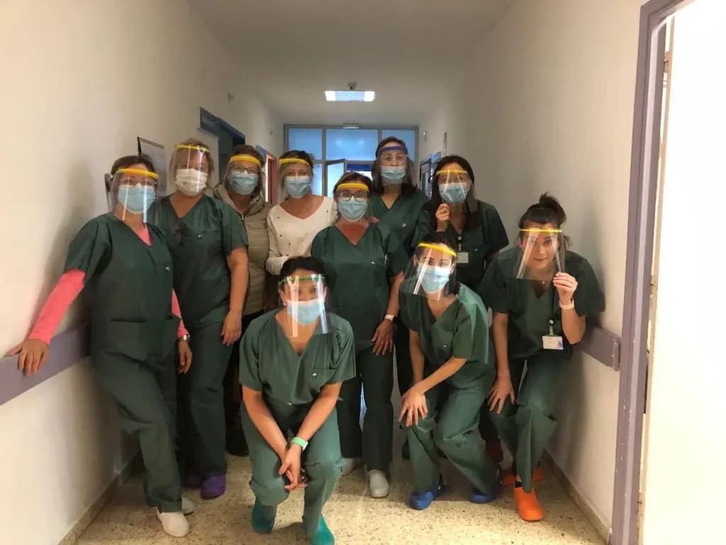 ATEIA Bahía de Algeciras entrega 1.000 pantallas faciales de protección para hospitales de la comarca