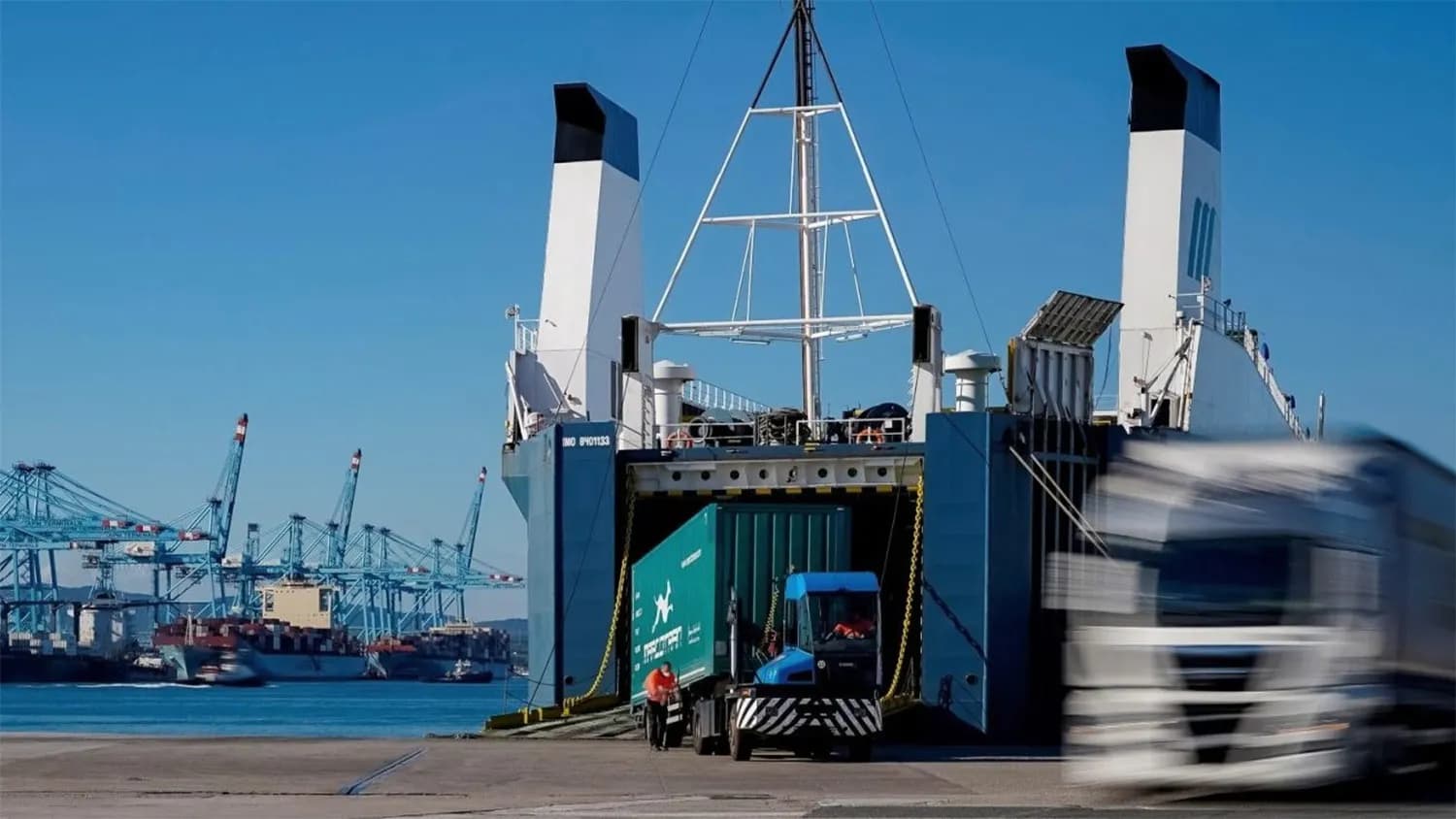 El Puerto de Algeciras supera el medio millón de camiones en las líneas marítimas del Estrecho