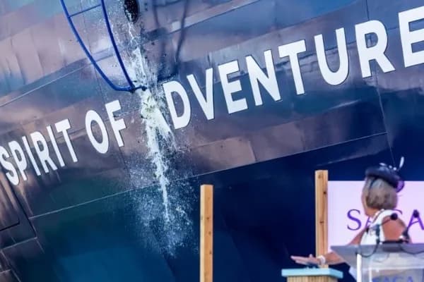Portsmouth celebra la primera botadura de un crucero