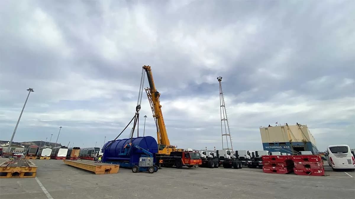 Total Logistic gestiona la operativa de traslado de un rotor de turbina de Mitsubishi Power Europe