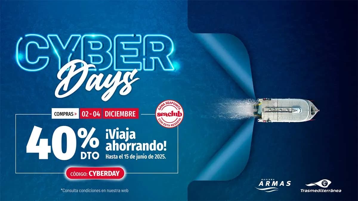 Trasmediterránea lanza una promoción con descuentos de un 40% en la ruta Algeciras-Ceuta