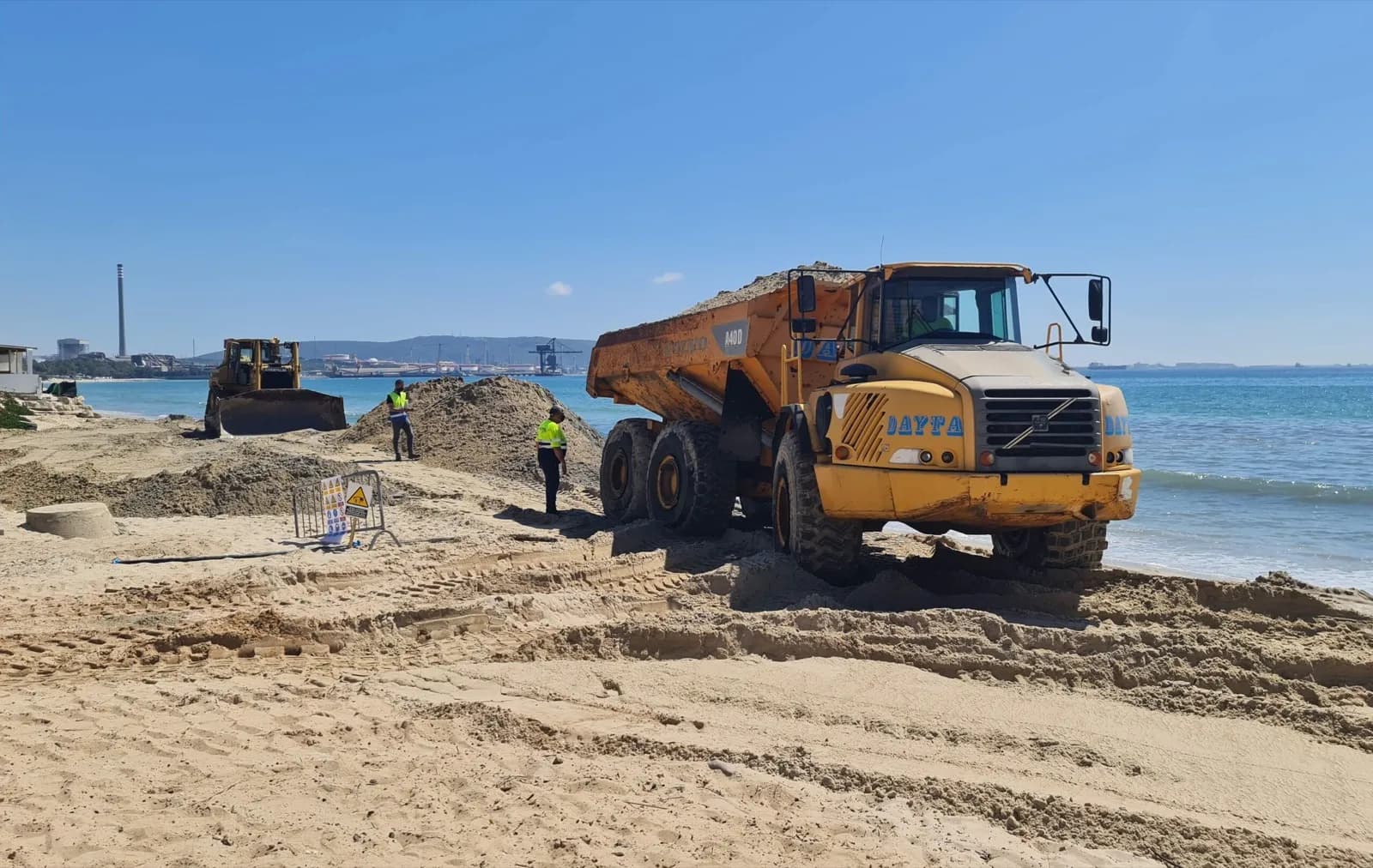 La APBA comienza los trámites del tercer trasvase de arena en la Playa del Rinconcillo