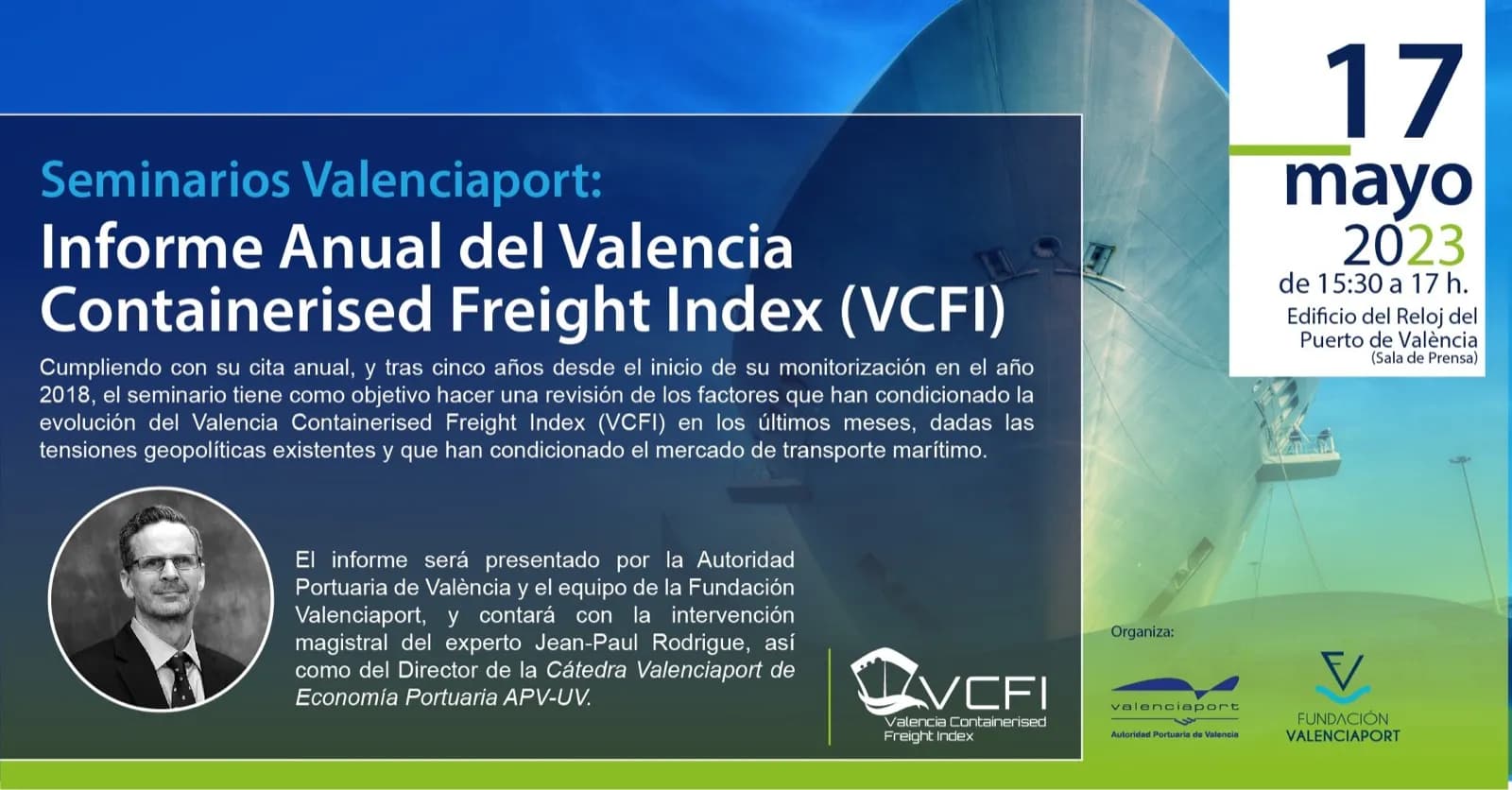 Autoridad Portuaria de Valencia presenta el informe anual del Valencia Containerised Freight Index