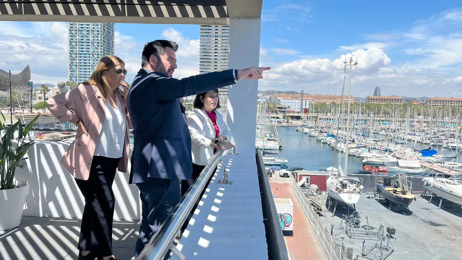 La Zona Franca de Cádiz se interesa por la iniciativa de economía azul del Port Olímpic de Barcelona