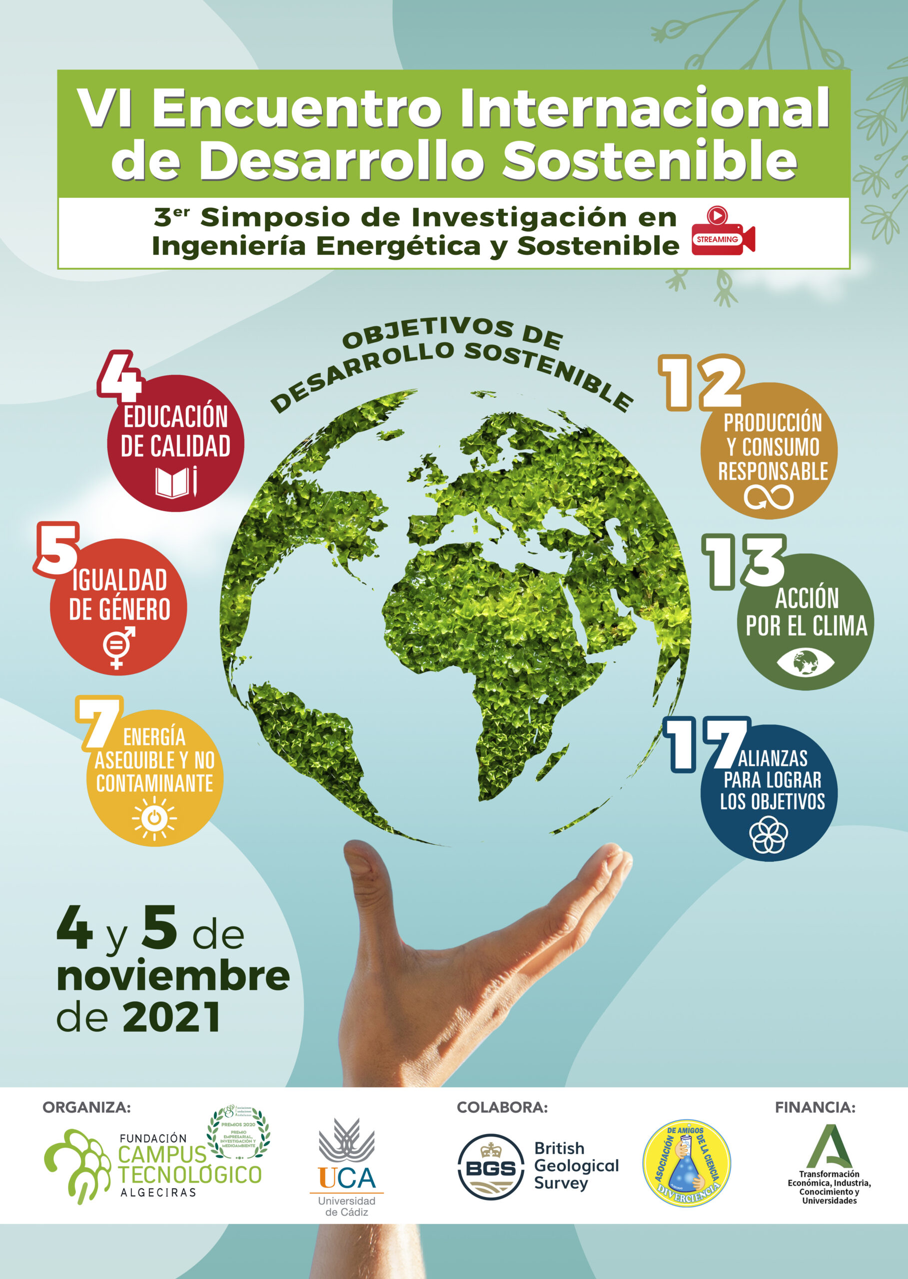 Investigadores y Expertos de talla internacional debatirán en Algeciras sobre los Objetivos de Desarrollo Sostenible