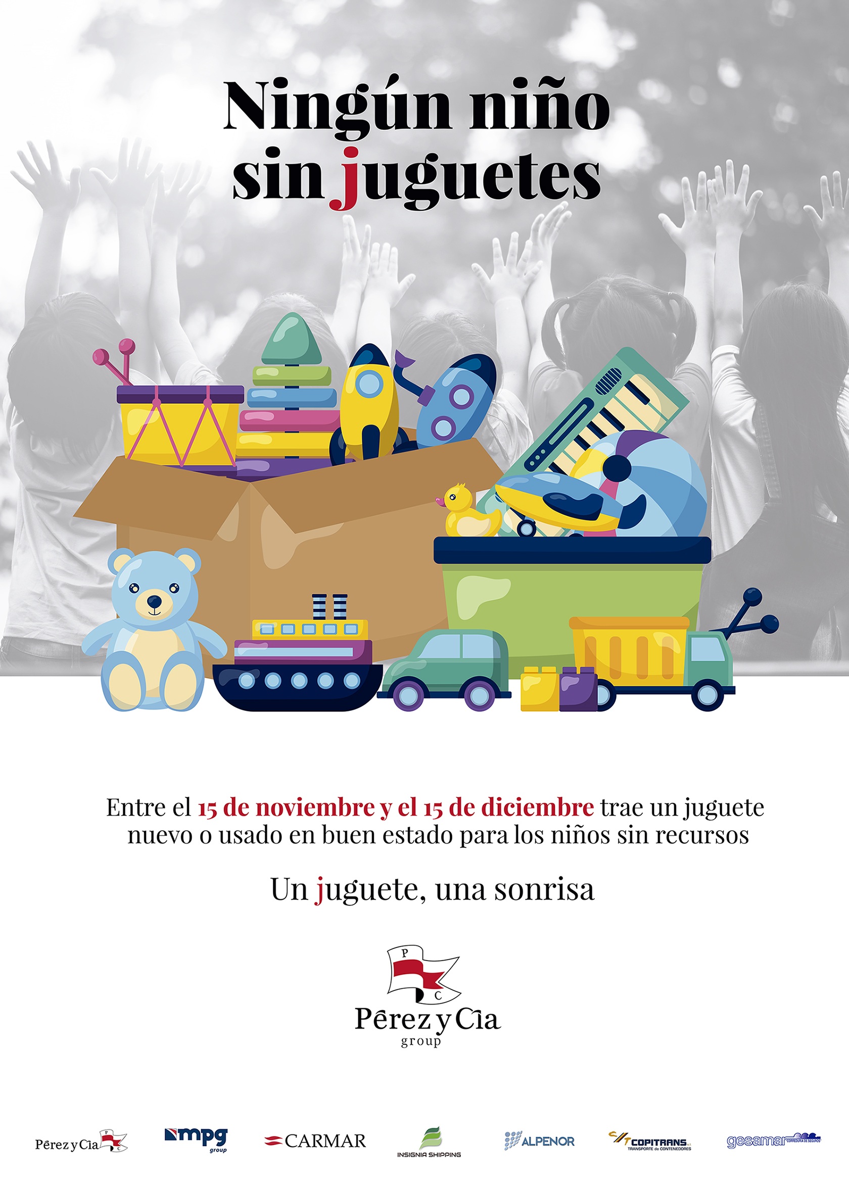 Pérez y Cía lanza la campaña solidaria navideña "Ningún niño sin juguetes"
