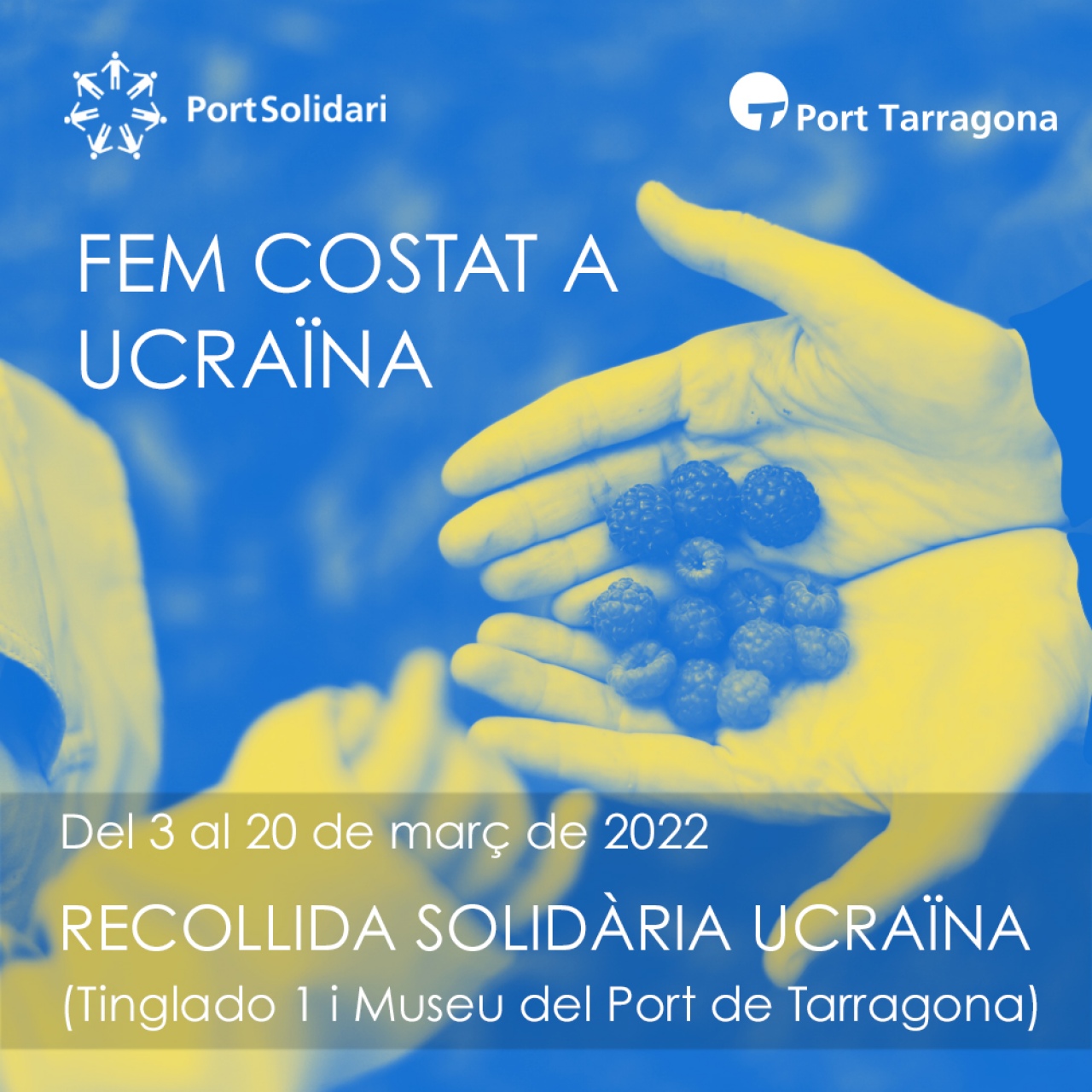 El Puerto de Tarragona recoge productos de primera necesidad para Ucrania
